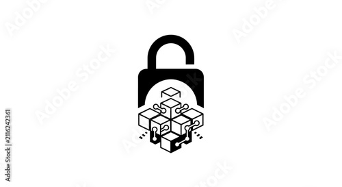Secure Data Protection Lock Symbol.