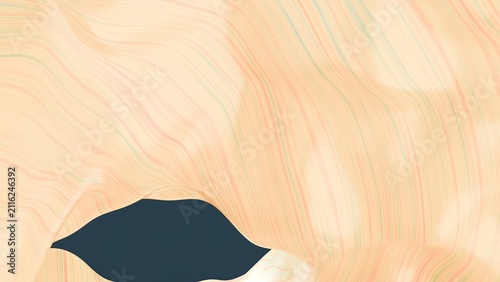 Foto Flowing abstract lines create a surreal landscape of soft colors.