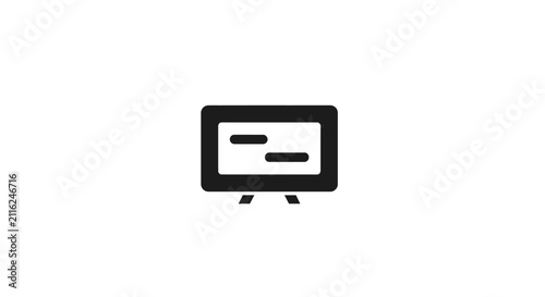 Cuadro en lienzo Television set with screen display.