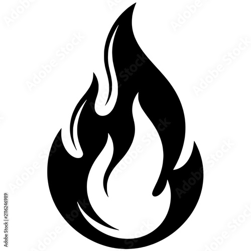 vector illustration of a fire flames