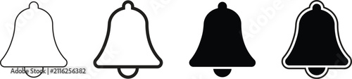 Konstfotografi Bell icon, bell vector, bell clipart, bell symbol, notification bell icon