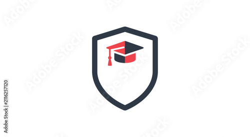 Graduation Cap Icon Education Symbol.