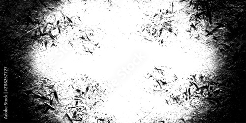 Fotografie Abstract Black Grunge Background with Ink Splatter Texture, Vintage Paper Effect