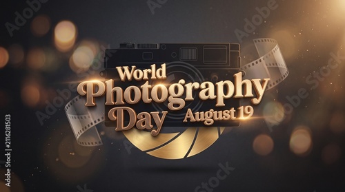 World Photography Day August 19 Creative Camera Celebration Background