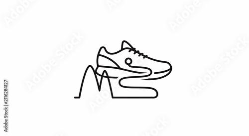 Bild auf Leinwand Sneaker and High Heel Shoe Comparison.
