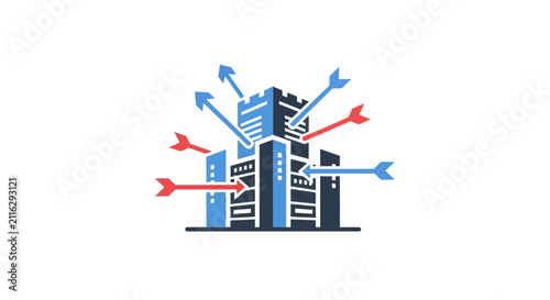 City Skyscraper Building Architecture Design.