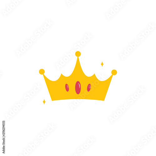 Canvas Print golden crown vector