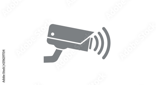 Close up of security camera device.