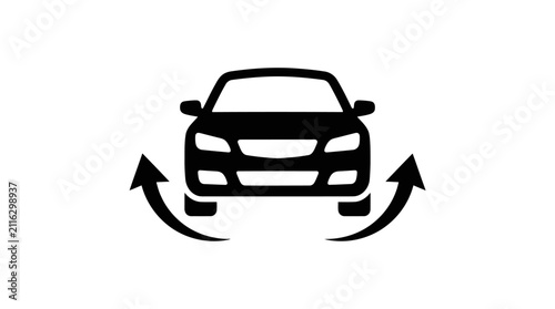 Car Rotation Icon Design