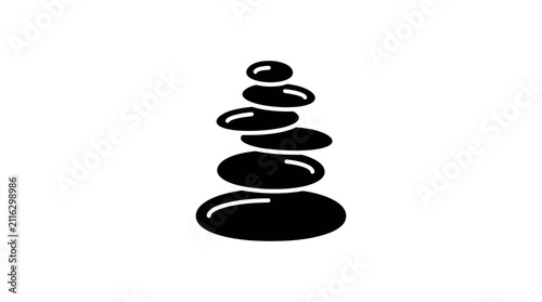 Stacked Zen Stones Vector Icon