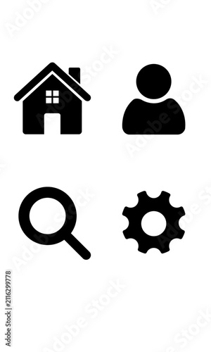 User Account, Preferences, Configuration and UI Vector Icons
