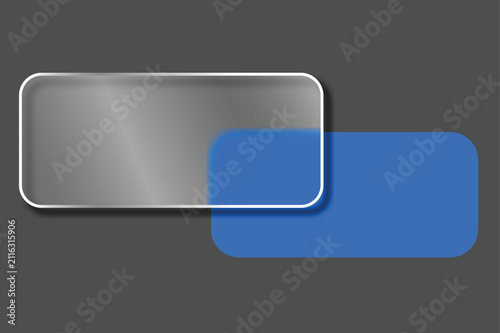 Photography Modern digital interface design concept featuring overlapping glossy silver and