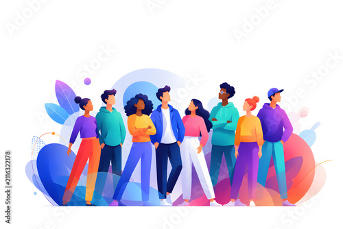 Happy International Youth Day 2026 Modern Abstract Typography Poster