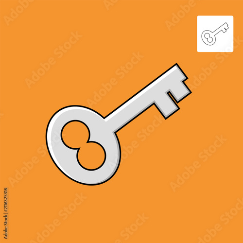Graphic Key Vector Illustration For Your Design