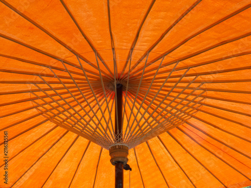 Inside an umbrella