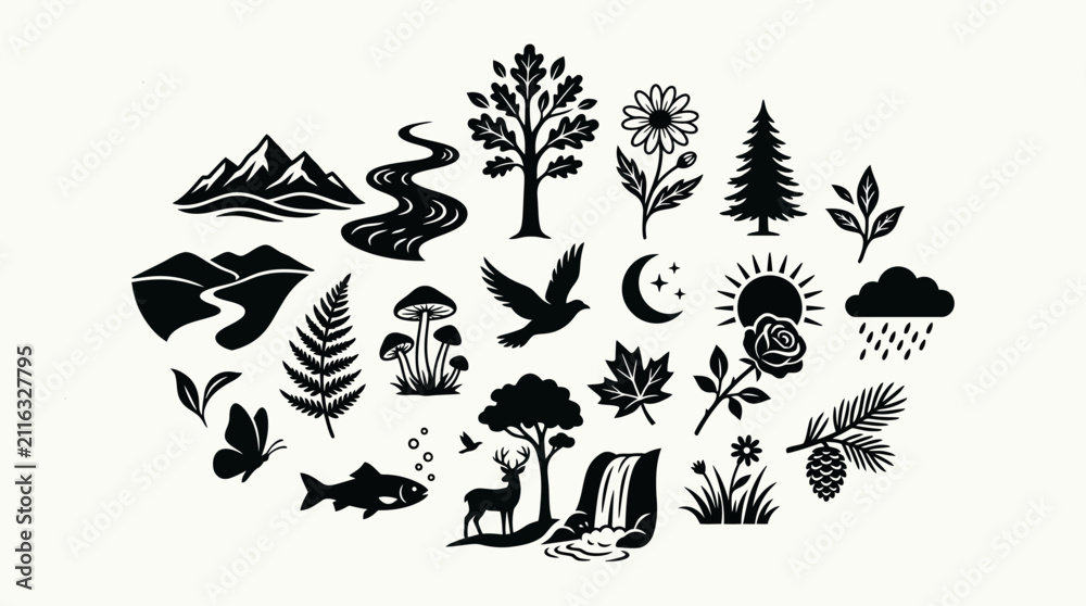Fototapeta premium Creative Visual Stock Illustration