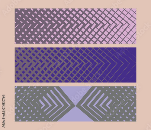 Abstract Geometric Pattern Background Collection Flat Vector