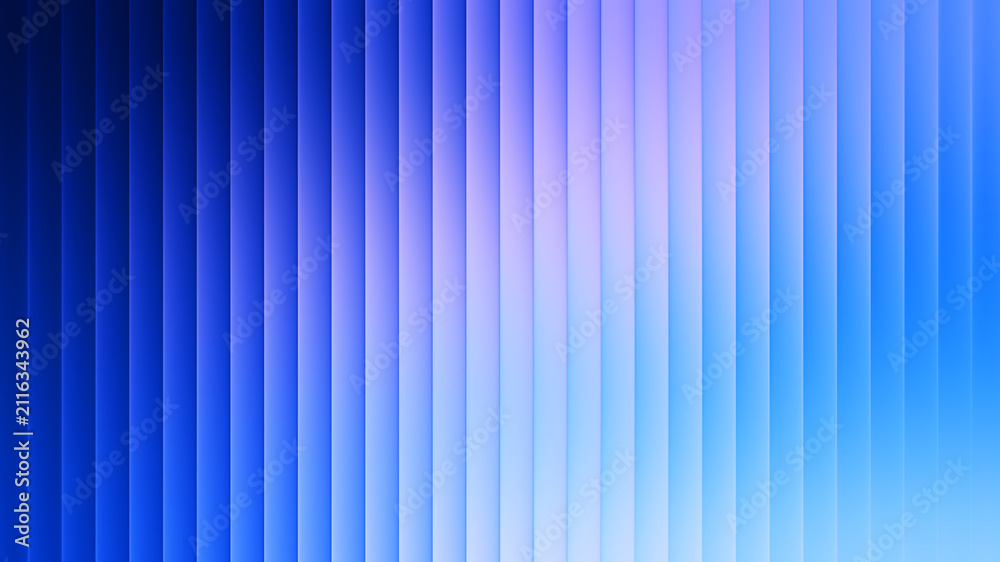 Abstract fractal glass texture with ribbed light refraction. Futuristic digital background featuring prismatic distortion and vibrant blue gradients.
