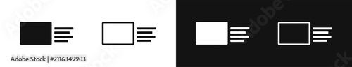 Foto Motion blur or fast shutter speed icon set, action photography concept