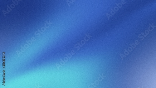 Fotografie Abstract blue gradient background featuring soft grainy texture and smooth light