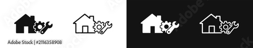 Home renovation and service icon set