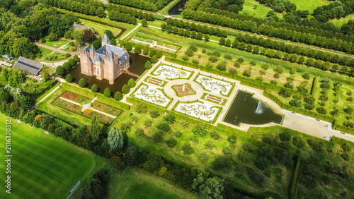 Assumburg Castle located in Heemskerk, North Holland, The Netherlands