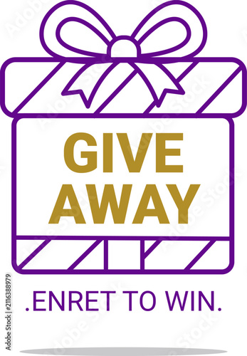 Giveaway enter to win sign