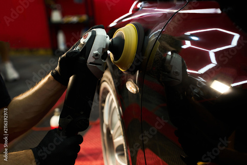 Restore deep gloss and protect your vehicle factory finish with expert detailing using rotary polishers to remove scratches during paint correction and detailing