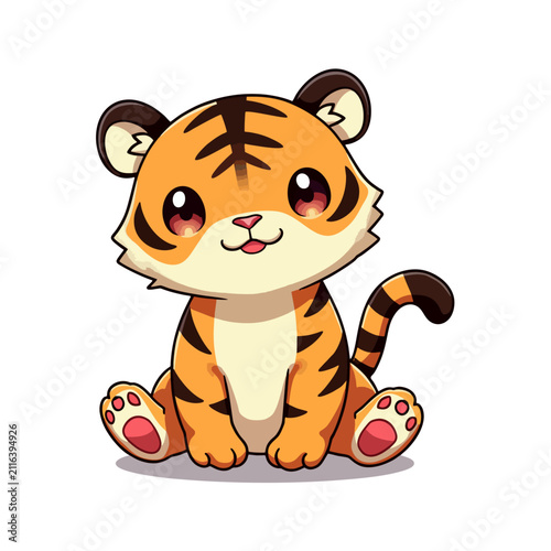 Cute South China Tiger Clipart 02
