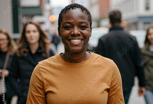 Smiling young african ameri...