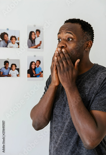 African american man with h...