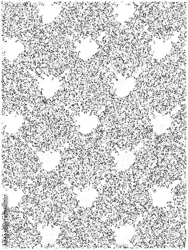 Fotografie Abstract geometric pattern with small black dots forming a complex repeating str
