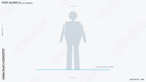 Futuristic Biometric Body Scan for Medical Diagnostics