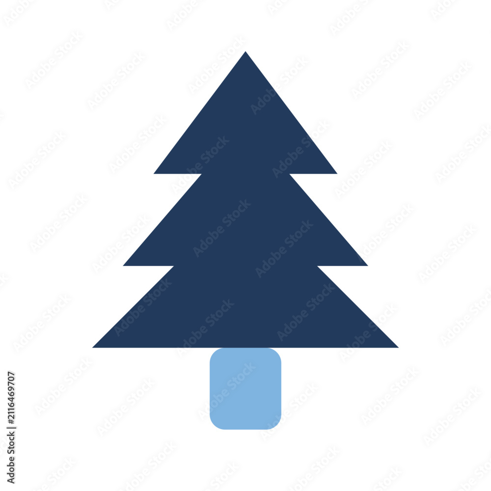 Obraz premium christmas tree vector illustration