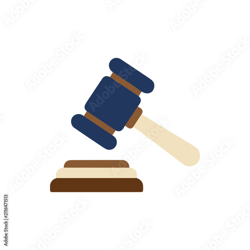 Foto Gavel and Sounding Block - Symbol of Justice, Law, and Authority