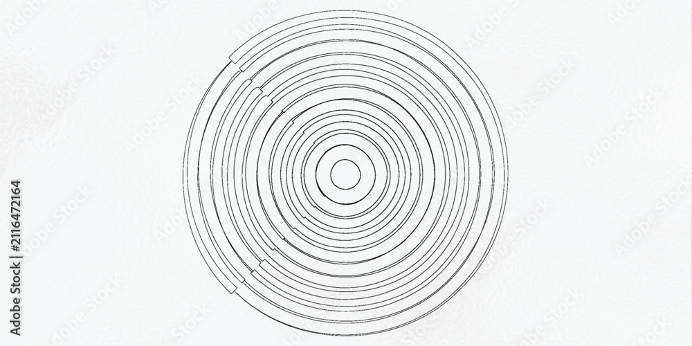 Obraz na płótnie Geometric radial element