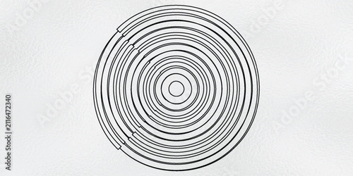 Canvastavla Geometric radial element