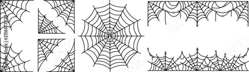 Fotografie Intricate black and white line art patterns showcasing geometric and organic des