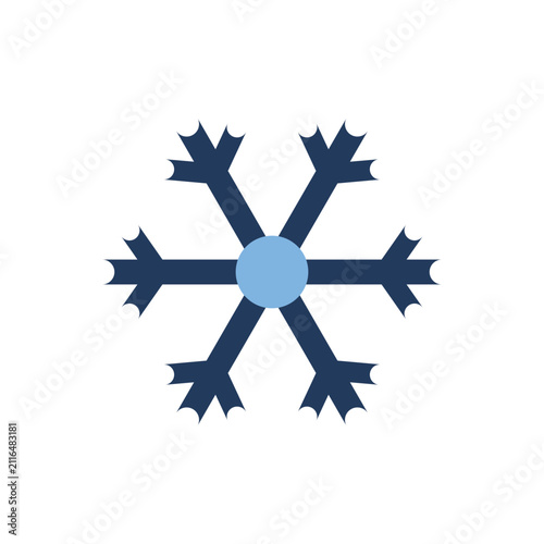 snowflake on white background