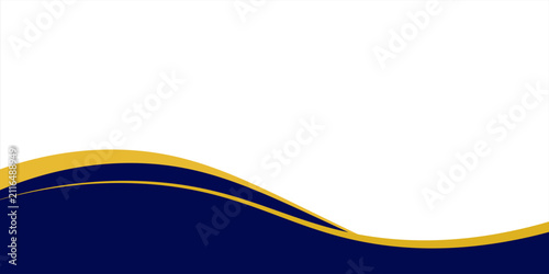 Modern Abstract Navy Blue and Gold Wave Background for Corporate Branding