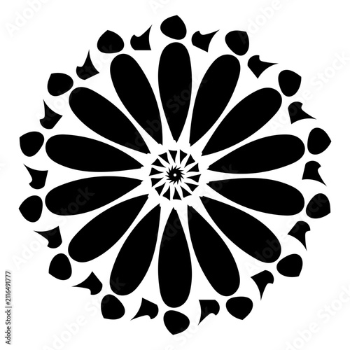 Handdrawn Mandala art doodle