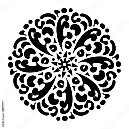 Handdrawn Mandala art doodle