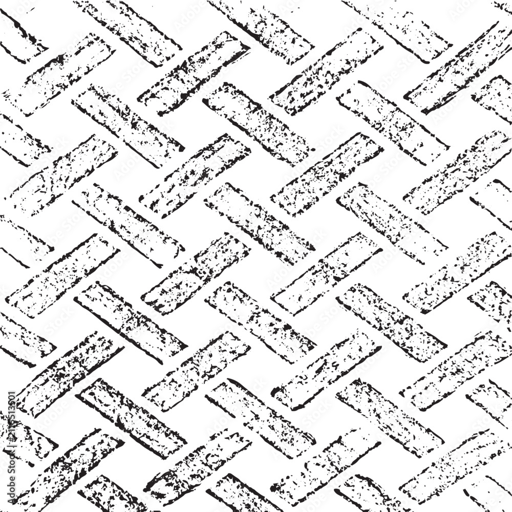 Fototapeta premium Black and white geometric pattern. Tileable texture background.