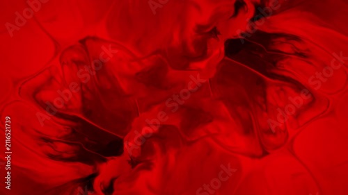 red cosmic acid psychedelic abstract background swirl wave morphing Intro overlay vj template mist flow