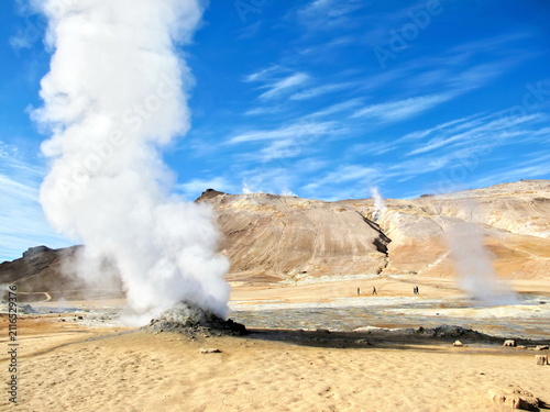 Konstfotografi Vulkangebiet Námafjall / Hverarönd an der Strasse Námaskarð / Námaskard auf Isla