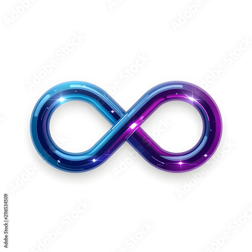 Gradient Infinity Symbol Icon Representing Endless Technology and Innovation
