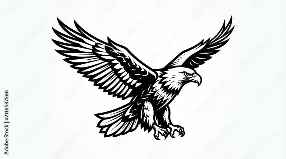 Fototapeta premium eagle in the form
