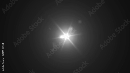 shine light lens flares flickering animation overlays. 