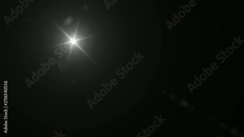 shine light lens flares flickering animation overlays. 