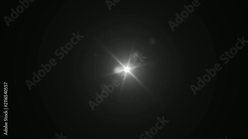shine light lens flares flickering animation overlays. 